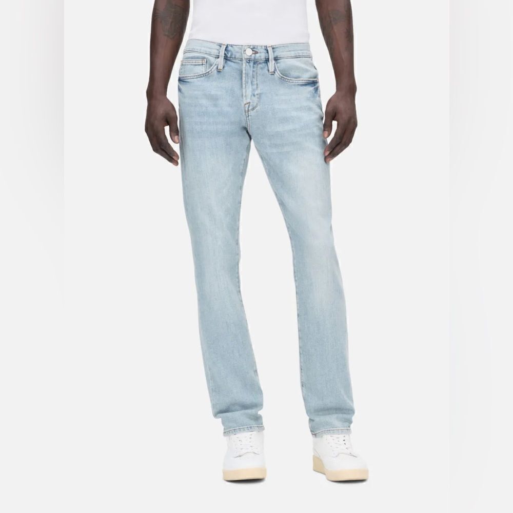 FRAME‎ SIZE 34 L'Homme Slim in Finn light blue jeans Jean pants denim men’s mens